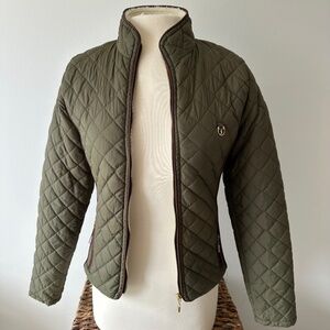 Trendy Army Green Limar Women Quilted Fall Spring Puffer Jacket М